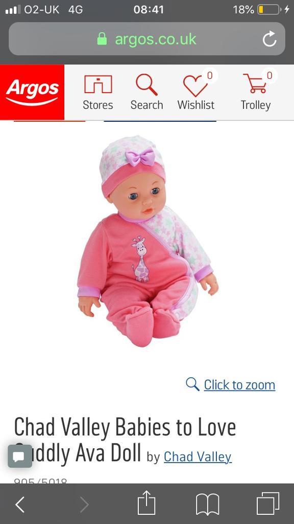 ava doll argos